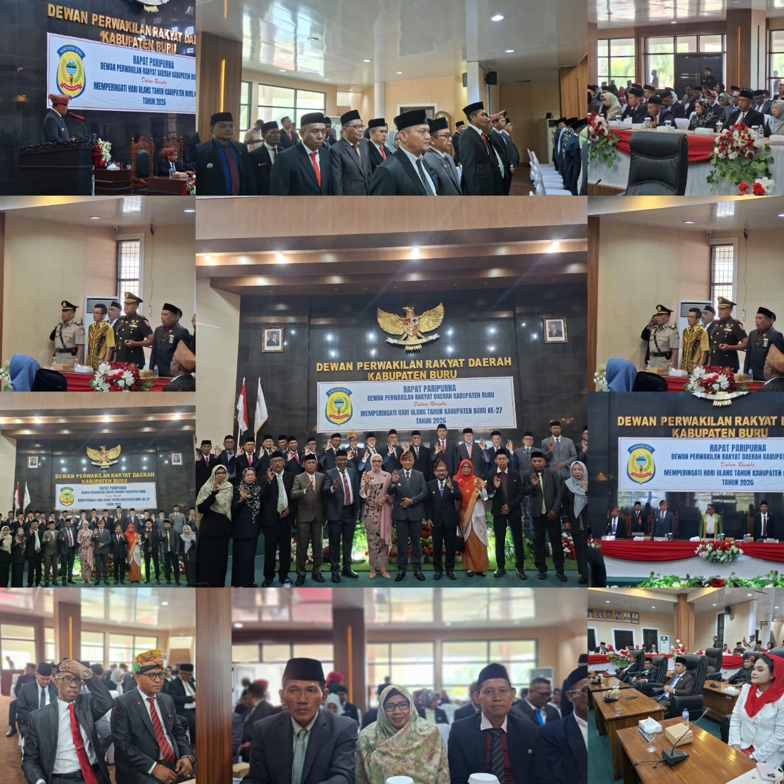 Bupati Hadiri Paripurna DPRD HUT Kab Buru ke – 27