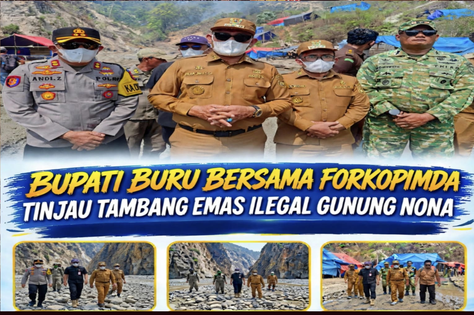 Eksavator Menghilang Saat Bupati dan Forkopimda Tiba di Lokasi Tambang Gunung Nona